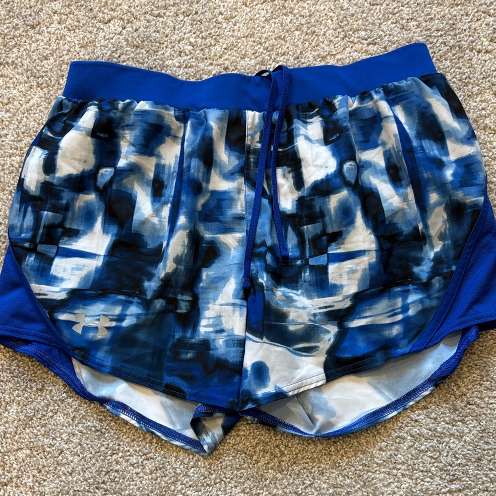 Under Armour Blue and White Athletic Shorts